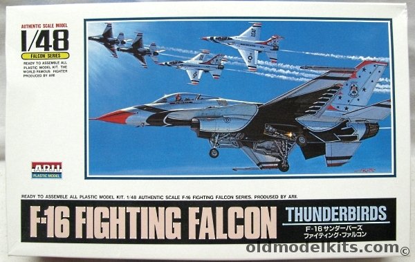 Arii 1/48 General Dynamics F-16 Fighting Falcon Thunderbirds, A324-1000 plastic model kit